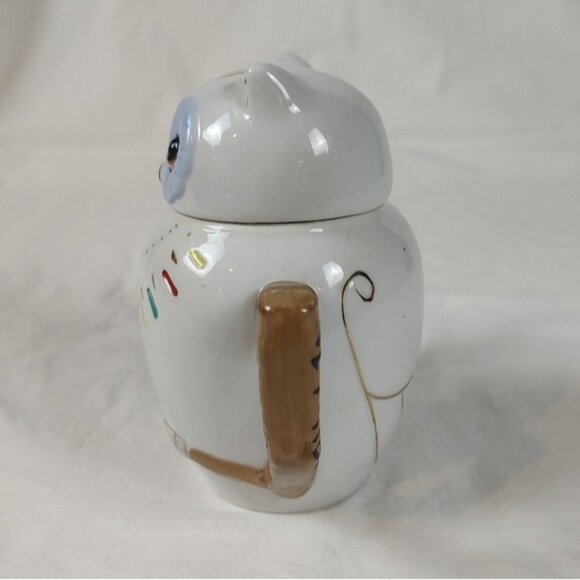 70s White Owl Single Serve Ceramic Teapot - Picture 5 of 9